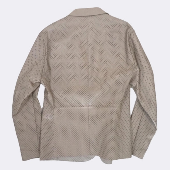 1. NWT EMPORIO ARMANI LASER CUT PERFORATED 100% POLYAMIDE JACKET SIZE IT 54 / XL - Picture 3 of 8